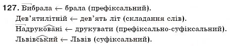 Завдання № 127 - § 13. Основні способи словотворення в українській мові - ГДЗ Українська мова 6 клас С.Я. Єрмоленко, В.Т. Сичова 2006
