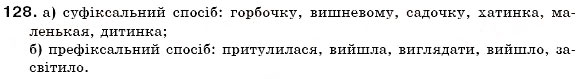 Завдання № 128 - § 13. Основні способи словотворення в українській мові - ГДЗ Українська мова 6 клас С.Я. Єрмоленко, В.Т. Сичова 2006