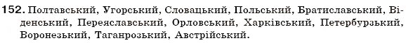 Завдання № 152 - § 15. Зміни приголосних при творенні прикметників на -зьк(ий), -цьк(ий), -ськ(ий) та іменників на -зтв(о), -цтв(о), -ств(о) - ГДЗ Українська мова 6 клас С.Я. Єрмоленко, В.Т. Сичова 2006