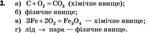 Завдання № 3 - § 14. Фізичні й хімічні властивості речовини. Фізичні та хімічні явища - ГДЗ Хімія 7 клас Г.А. Лашевська 2007