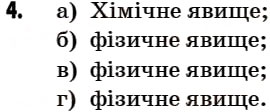 Завдання № 4 - § 14. Фізичні й хімічні властивості речовини. Фізичні та хімічні явища - ГДЗ Хімія 7 клас Г.А. Лашевська 2007