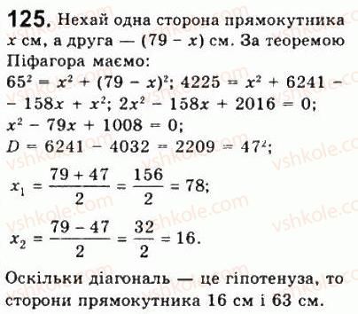 Завдання № 125 - Варіант 2 - ГДЗ Алгебра 8 клас А.Г. Мерзляк, В.Б. Полонський, Ю.М. Рабінович, M.С. Якір 2008 - Збірник задач і контрольних робіт