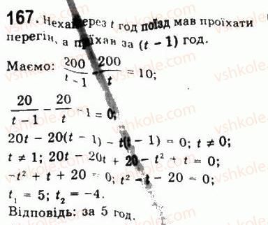 Завдання № 167 - Варіант 2 - ГДЗ Алгебра 8 клас А.Г. Мерзляк, В.Б. Полонський, Ю.М. Рабінович, M.С. Якір 2008 - Збірник задач і контрольних робіт