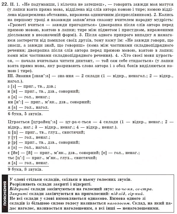 Завдання № 22 - § 3. Просте і складне речення. Пряма мова і діалог - ГДЗ Українська мова 8 клас М.І. Пентилюк, І.В. Гайдаєнко, А.І. Ляшкевич, С.А. Омельчук 2008