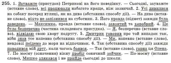 Завдання № 255 - § 24. Вставні слова - ГДЗ Українська мова 8 клас М.І. Пентилюк, І.В. Гайдаєнко, А.І. Ляшкевич, С.А. Омельчук 2008