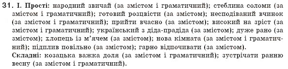 Завдання № 31 - § 4. Словосполучення. Будова і види словосполучень - ГДЗ Українська мова 8 клас М.І. Пентилюк, І.В. Гайдаєнко, А.І. Ляшкевич, С.А. Омельчук 2008