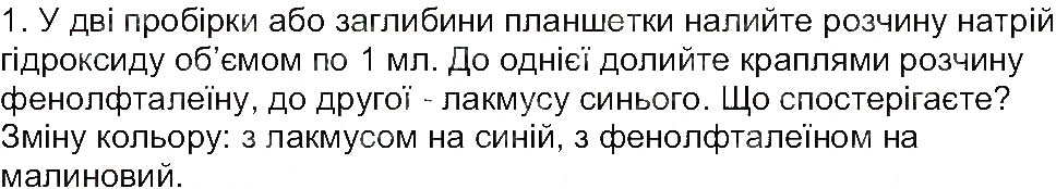 Завдання № 1 - Сторінка 63 - ГДЗ Хімія 8 клас М.М. Савчин 2013 - Робочий зошит