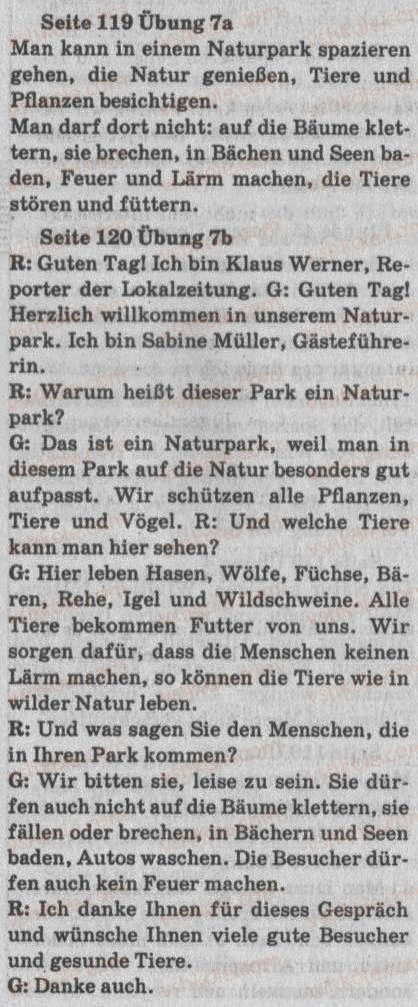 Завдання № 7 - St. 45. Unsere Umwelt schutzen - ГДЗ Німецька мова 8 клас С.І. Сотникова 2008 - 4 рік навчання