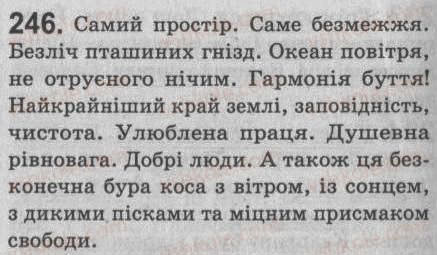 Завдання № 246 - § 22. Односкладне називне речення - ГДЗ Українська мова 8 клас С.Я. Єрмоленко, В.Т. Сичова 2008