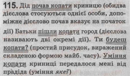 Завдання № 115 - § 10. Простий і складений присудок. Дієслівний складений присудок - ГДЗ Українська мова 8 клас С.Я. Єрмоленко, В.Т. Сичова 2008