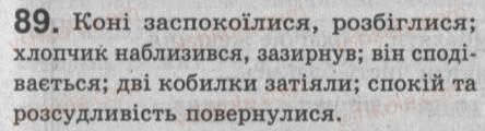 Завдання № 89 - § 8. Головні члени двоскладного речення. Підмет і присудок - ГДЗ Українська мова 8 клас С.Я. Єрмоленко, В.Т. Сичова 2008