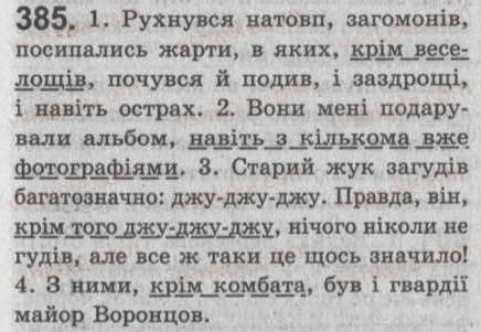 Завдання № 385 - § 34. Відокремлені додатки - ГДЗ Українська мова 8 клас С.Я. Єрмоленко, В.Т. Сичова 2008