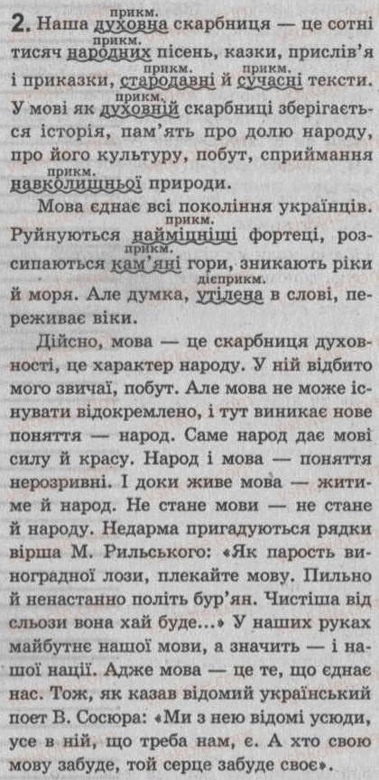 Завдання № 2 - § 1. Мова — найважливіший засіб спілкування, пізнання, впливу - ГДЗ Українська мова 8 клас С.Я. Єрмоленко, В.Т. Сичова 2008