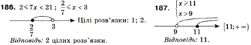 Завдання № 187 - 6. Системи лінійних нерівностей з однією змінною - ГДЗ Алгебра 9 клас А.Г. Мерзляк, В.Б. Полонський, М.С. Якір 2009