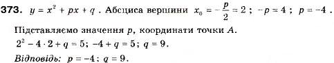 Завдання № 373 - 11. Квадратична функція, її графік і властивості - ГДЗ Алгебра 9 клас А.Г. Мерзляк, В.Б. Полонський, М.С. Якір 2009