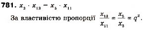 Завдання № 781 - 23. Геометрична прогресія - ГДЗ Алгебра 9 клас А.Г. Мерзляк, В.Б. Полонський, М.С. Якір 2009