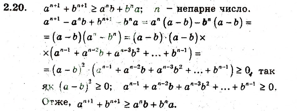 Завдання № 20 - 2. Основні методи доведення нерівностей - ГДЗ Алгебра 9 клас А.Г. Мерзляк, В.Б. Полонський, М.С. Якір 2009 - Поглиблений рівень вивчення