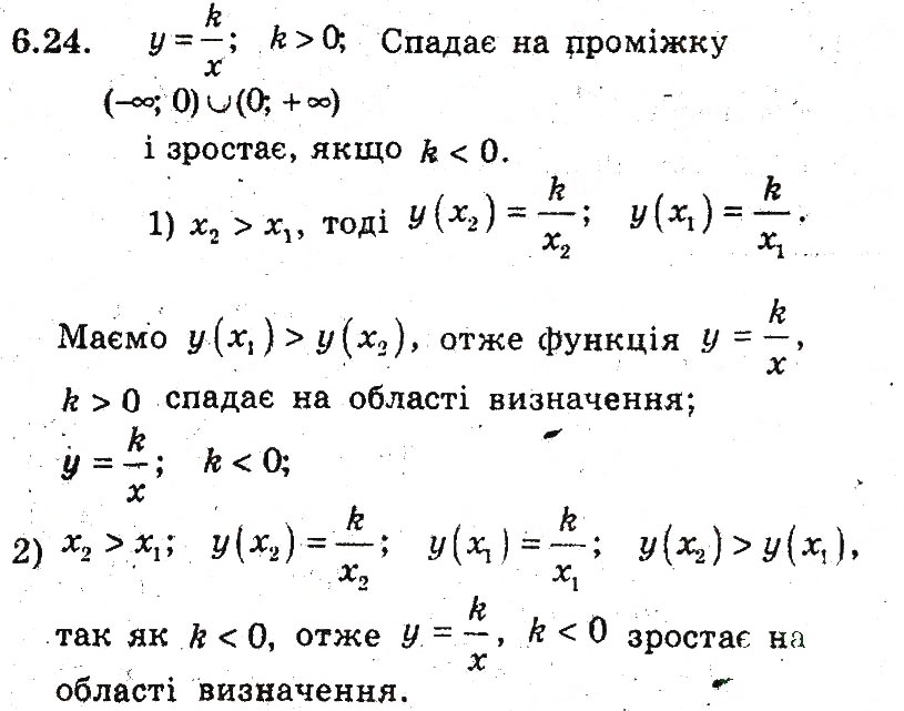 Завдання № 24 - 6. Зростання і спадання функції - ГДЗ Алгебра 9 клас А.Г. Мерзляк, В.Б. Полонський, М.С. Якір 2009 - Поглиблений рівень вивчення