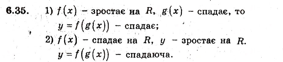 Завдання № 35 - 6. Зростання і спадання функції - ГДЗ Алгебра 9 клас А.Г. Мерзляк, В.Б. Полонський, М.С. Якір 2009 - Поглиблений рівень вивчення