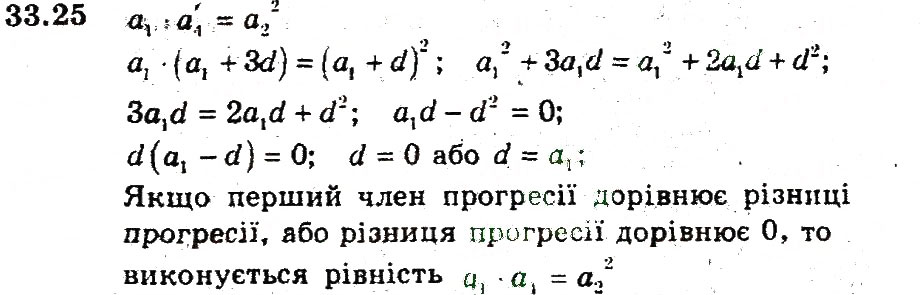 Завдання № 25 - 33. Арифметична прогресія - ГДЗ Алгебра 9 клас А.Г. Мерзляк, В.Б. Полонський, М.С. Якір 2009 - Поглиблений рівень вивчення