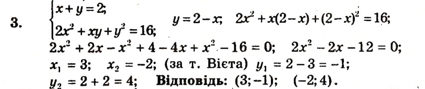 Завдання № 3 - Контрольна робота №6 - ГДЗ Алгебра 9 клас А.Г. Мерзляк, В.Б. Полонський, Ю.М. Рабінович, M.С. Якір 2010 - Збірник задач і контрольних робіт