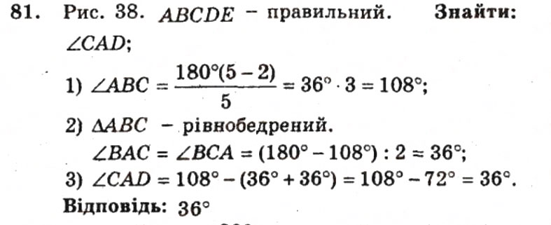 Завдання № 81 - ВАРІАНТ 2 - ГДЗ Геометрія 9 клас А.Г. Мерзляк, В.Б. Полонський, Ю.М. Рабінович, M.С. Якір 2010 - Збірник задач і контрольних робіт