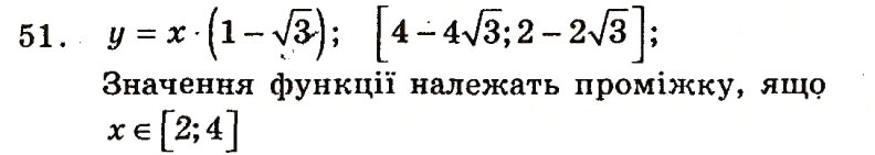 Завдання № 51 - Варіант 1 - ГДЗ Алгебра 9 клас А.Г. Мерзляк, В.Б. Полонський, Ю.М. Рабінович, M.С. Якір 2010 - Збірник задач і контрольних робіт