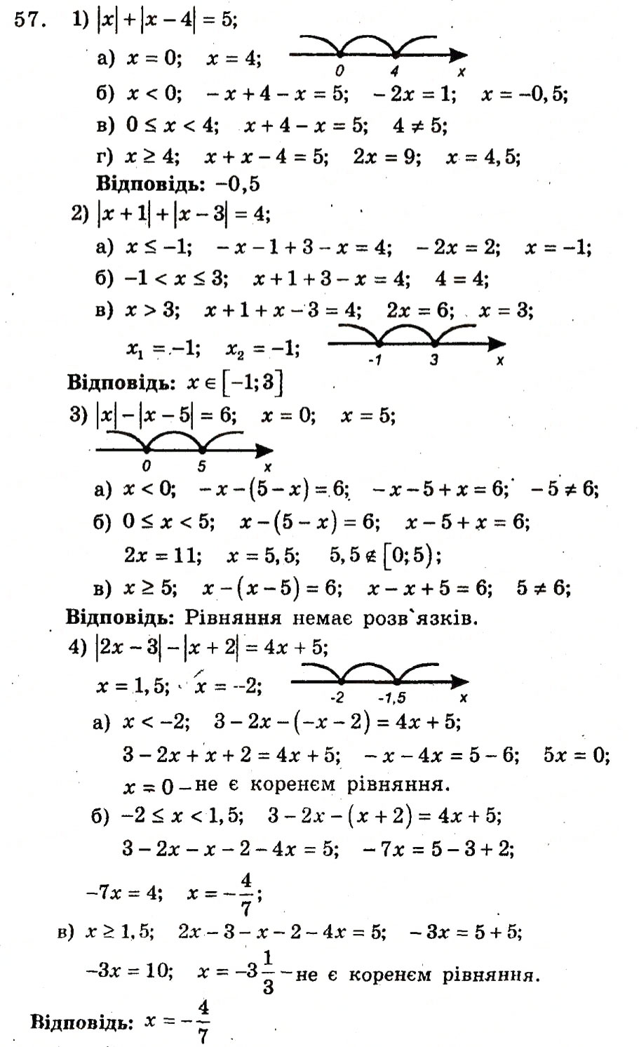 Завдання № 57 - Варіант 1 - ГДЗ Алгебра 9 клас А.Г. Мерзляк, В.Б. Полонський, Ю.М. Рабінович, M.С. Якір 2010 - Збірник задач і контрольних робіт
