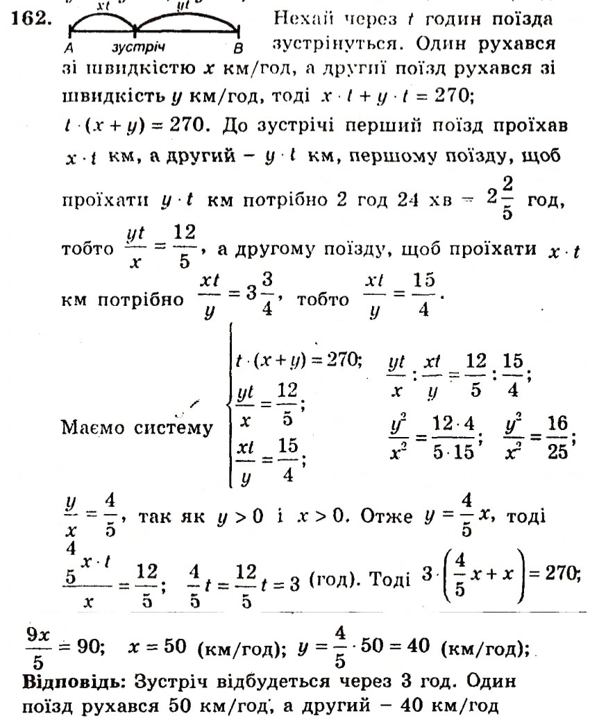 Завдання № 162 - Варіант 3 - ГДЗ Алгебра 9 клас А.Г. Мерзляк, В.Б. Полонський, Ю.М. Рабінович, M.С. Якір 2010 - Збірник задач і контрольних робіт