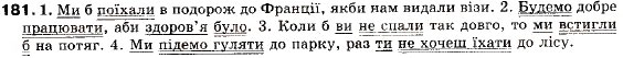 Завдання № 181 - § 17. Складнопідрядне речення з підрядною частиною умови - ГДЗ Українська мова 9 клас М.І. Пентилюк, І.В. Гайдаєнко, А.І. Ляшкевич, С.А. Омельчук 2009