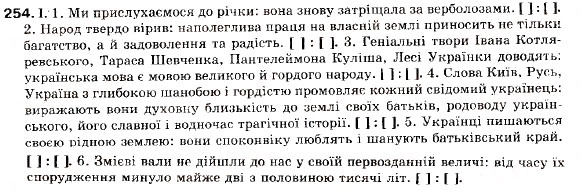 Завдання № 254 - § 23. Двокрапка в безсполучниковому складному реченні - ГДЗ Українська мова 9 клас М.І. Пентилюк, І.В. Гайдаєнко, А.І. Ляшкевич, С.А. Омельчук 2009