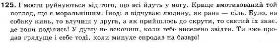 Завдання № 125 - § 12. Складнопідрядне речення. Будова і засоби зв'язку в ньому. Розділові знаки - ГДЗ Українська мова 9 клас С.Я. Єрмоленко, В.Т. Сичова 2009