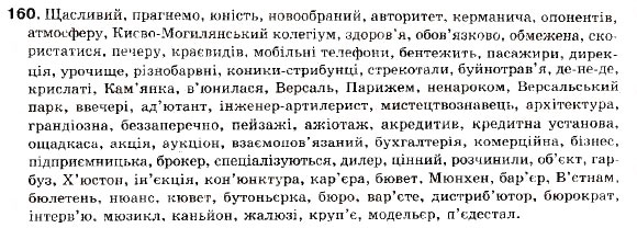 Завдання № 160 - § 14. Складнопідрядне речення з підрядним з'ясувальним - ГДЗ Українська мова 9 клас С.Я. Єрмоленко, В.Т. Сичова 2009