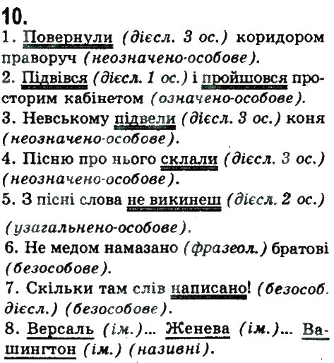 Завдання № 10 - ПОВТОРЕННЯ ТА УЗАГАЛЬНЕННЯ ВИВЧЕНОГО - ГДЗ Українська мова 9 клас Н.В. Бондаренко, А.В. Ярмолюк 2009
