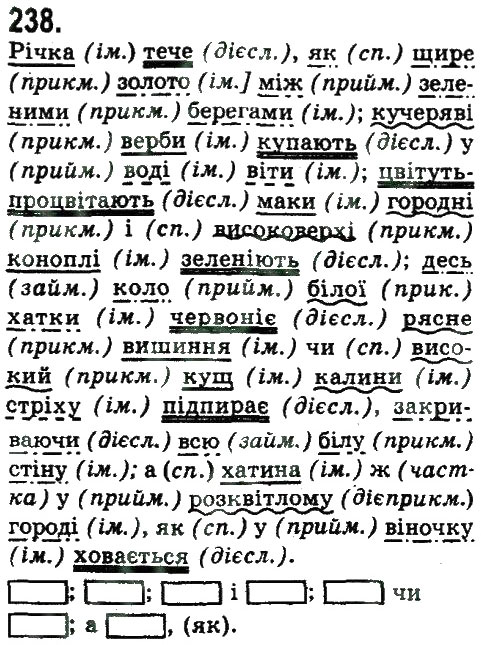 Завдання № 238 - СКЛАДНОПІДРЯДНЕ ТА БЕЗСПОЛУЧНИКОВЕ СКЛАДНЕ РЕЧЕННЯ - ГДЗ Українська мова 9 клас Н.В. Бондаренко, А.В. Ярмолюк 2009