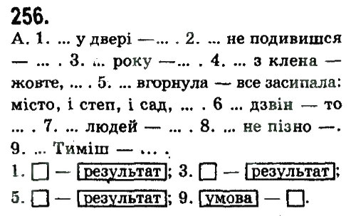 Завдання № 256 - СКЛАДНОПІДРЯДНЕ ТА БЕЗСПОЛУЧНИКОВЕ СКЛАДНЕ РЕЧЕННЯ - ГДЗ Українська мова 9 клас Н.В. Бондаренко, А.В. Ярмолюк 2009