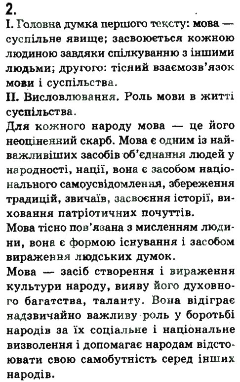 Завдання № 2 - Вступ - ГДЗ Українська мова 9 клас Н.В. Бондаренко, А.В. Ярмолюк 2009