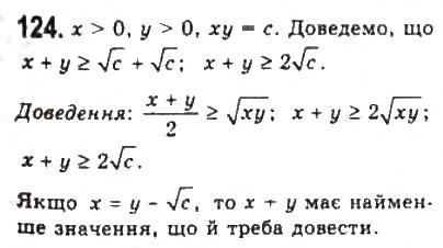 Завдання № 124 - § 2. Нерівності зі змінними - ГДЗ Алгебра 9 клас Ю.І. Мальований, Г.М. Литвиненко, Г.М. Возняк 2009