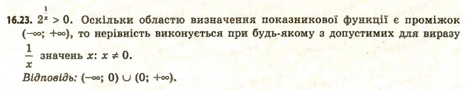 Завдання № 23 - 16. Степінь з довільним дійсним показником. Показникова функція - ГДЗ Алгебра 11 клас А.Г. Мерзляк, Д.А. Номіровський, В.Б. Полонський, М.С. Якір 2011 - Академічний, профільний рівні