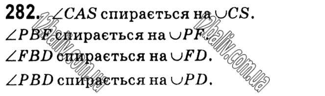 Завдання № 282 - § 1. Чотирикутники - ГДЗ Геометрія 8 клас А.Г. Мерзляк, В.Б. Полонський, М.С. Якір 2021 