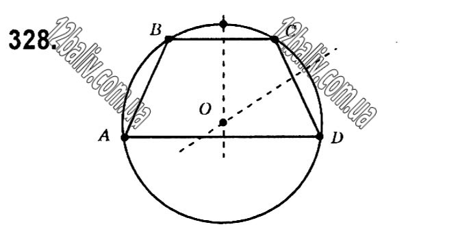 Завдання № 328 - § 1. Чотирикутники - ГДЗ Геометрія 8 клас А.Г. Мерзляк, В.Б. Полонський, М.С. Якір 2021 