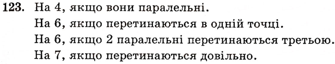 Завдання № 123 - § 3. Основні поняття стереометрії - ГДЗ Геометрія 10 клас Г.П. Бевз, В.Г. Бевз, Н.Г. Владимирова 2010 - Профільний рівень