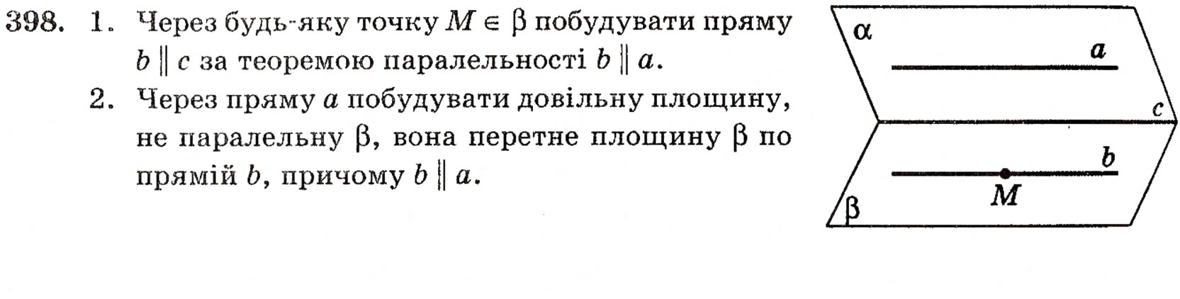 Завдання № 398 - § 10. Зображення фігур у стереометрії - ГДЗ Геометрія 10 клас Г.П. Бевз, В.Г. Бевз, Н.Г. Владимирова 2010 - Профільний рівень