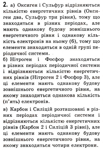 Завдання № 2 - § 3. Неметалічні елементи, розташування в періодичній системі, загальна характеристика - ГДЗ Хімія 10 клас О.Г. Ярошенко 2010