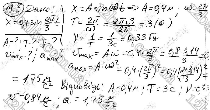 Завдання № 3 - § 19. Види механічних коливань - ГДЗ Фізика 10 клас В. Г. Бар’яхтар,  С. О. Довгий,  Ф. Я. Божинова 2018 - Рівень стандарту