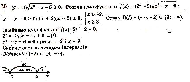 Завдання № 30 - 3. Показникові нерівності - § 1. Показникова та логарифмічна функції - ГДЗ Алгебра 11 клас А. Г. Мерзляк, Д. А. Номіровський, В. Б. Полонський, М. С. Якір 2019 - Профільний рівень