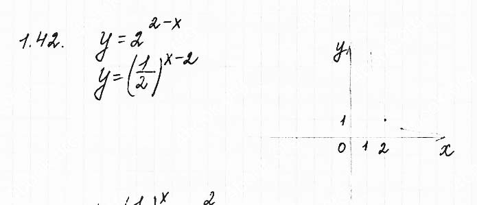 Завдання №  1.42 - 1. Степінь з довільним дійсним показником - АЛГЕБРА: Розділ 1. Показникова та логарифмічна функції - ГДЗ Математика 11 клас О. С. Істер 2019 