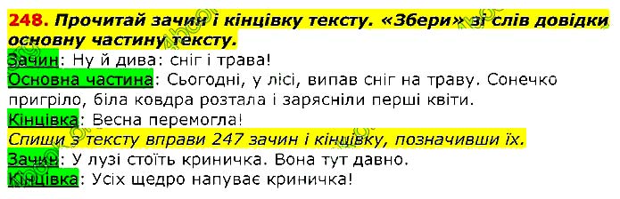 Завдання №  248 - ТЕКСТ - ГДЗ Українська мова 2 клас М. Д. Захарійчук 2019 - Частина 1