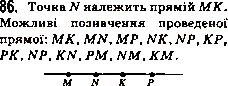 Завдання № 86 - 4. Площина. Пряма. Промінь - ГДЗ Математика 5 клас А.Г. Мерзляк, В.Б. Полонський, М.С. Якір 2013