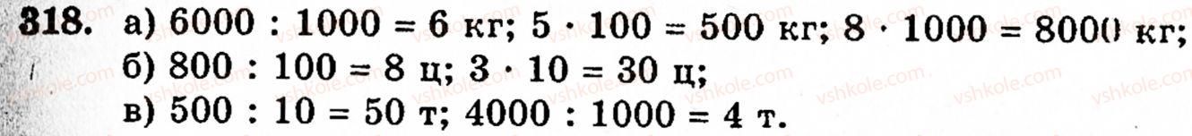 Завдання № 318 - § 2. Множення і ділення - ГДЗ Математика 5 клас Г.М. Янченко, В.Р. Кравчук 2010